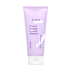 TIAM Гель для умывания с муцином улитки и азуленом - Snail & Azulene Low pH Cleanser, 200мл