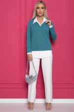 Джемпер "На высоте" (бирюза) Б8864 LT Collection