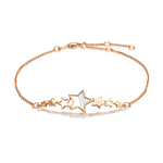 Браслет «Мерцание звёзд» из комбинированного золота