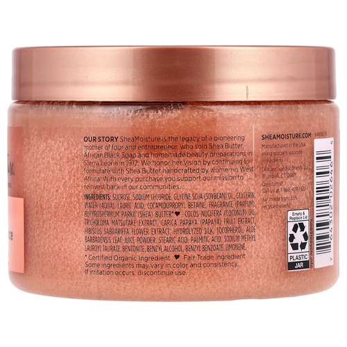 SheaMoisture, Glowing Radiance, сахарный скраб ши, кокос и гибискус, 340 г (12 унций)
