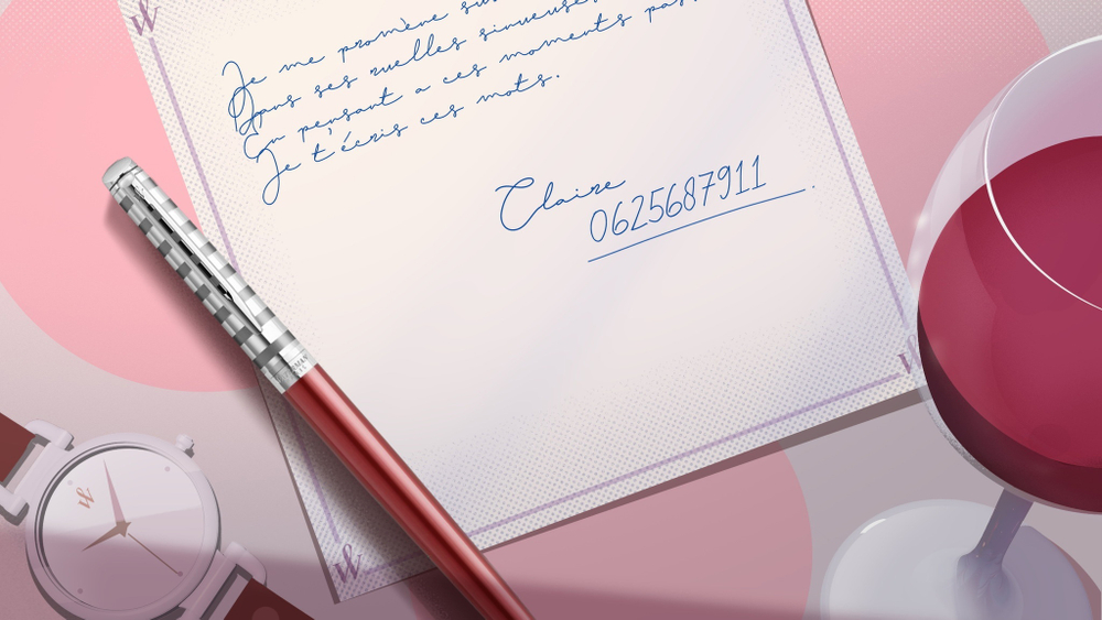 Шариковая ручка Waterman Hemisphere French riviera Deluxe RED CLUB в подарочной коробке