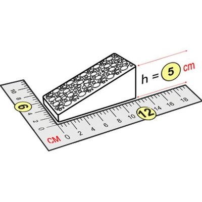 Элемент наклонного подъема 12x6x5 см для GigaBloks 5''