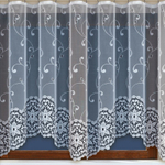 Занавеска "Ф. 318801", цвет белый, на шторной ленте, Польша.