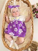 Боди-платье и повязка Фиалка