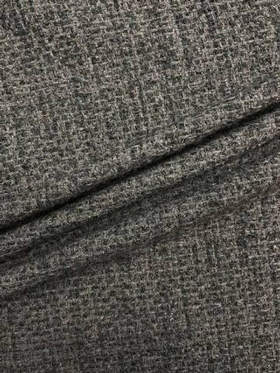 Твид шерсть с п/э, п/а и п/у серый