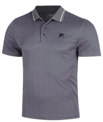 Мужское теннисное поло Fila Corvin - gray dawn