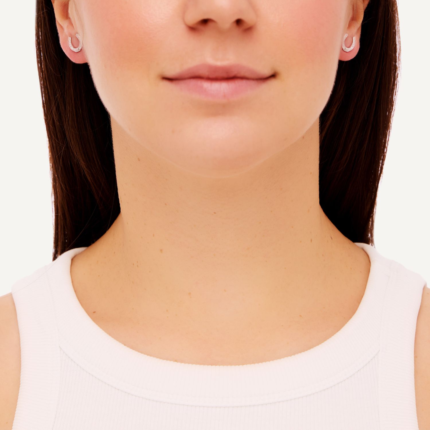 Серьги Crystal Horseshoe Earrings