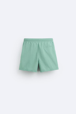 ZARA БАЗОВЫЕ ПЛАВКИ КЛАССИЧЕСКОГО КРОЯ, ПАСТЕЛЬНО-ЗЕЛЕНЫЙ