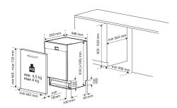 Встраиваемая посудомоечная машина Hotpoint HIS 2C69 S