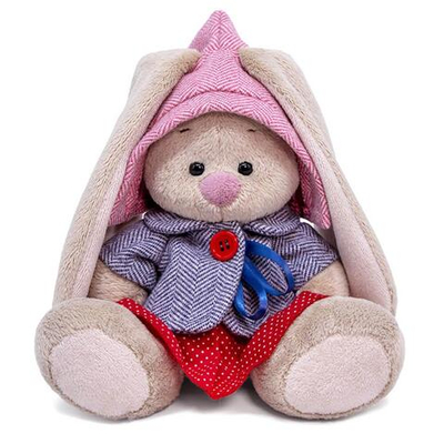 Зайка Ми в твидовом костюме с юбочкой (малыш) 15см.