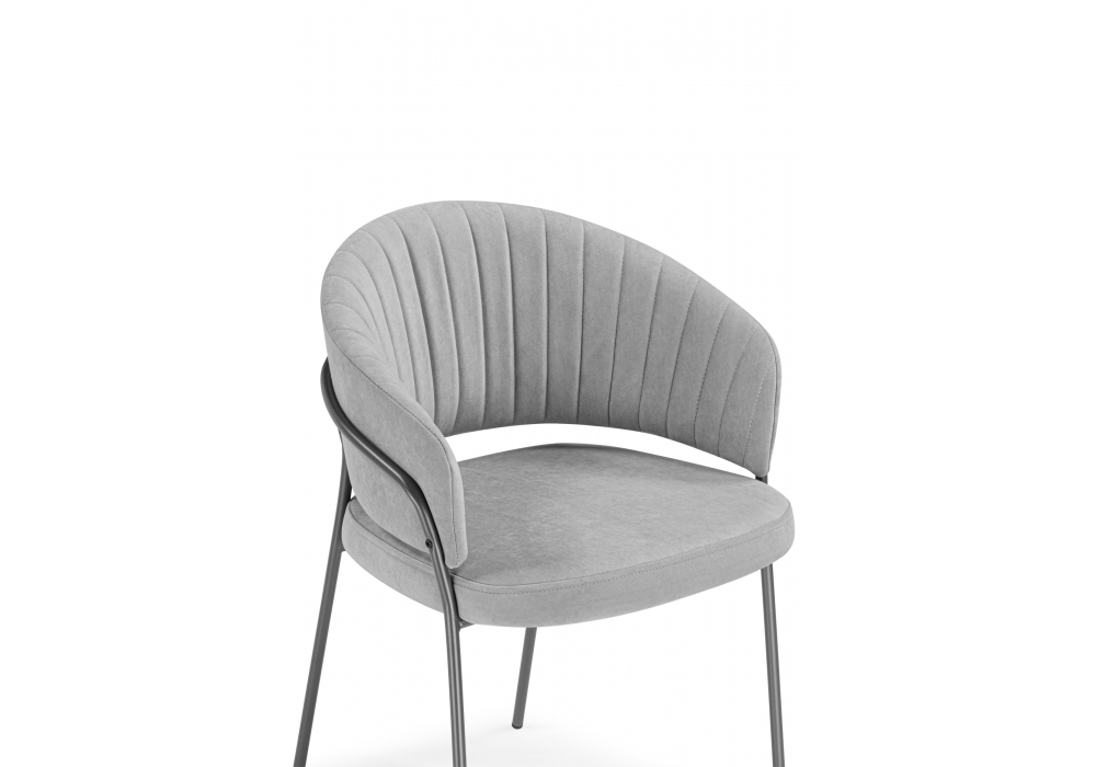 Стул на металлокаркасе Woodville Лео серый brendy monsoon 22, серый