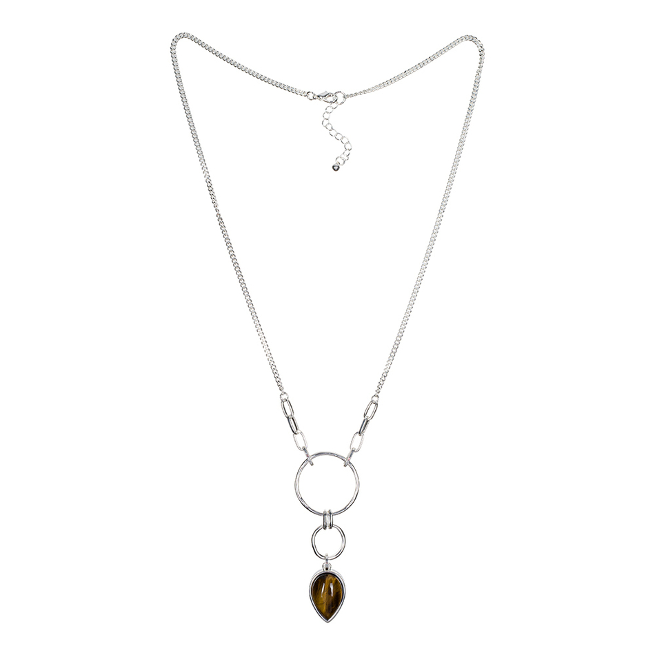 Колье Fiore Luna TIGER EYE LN3171-6 BR/S