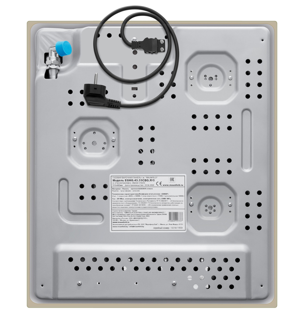 Газовая варочная панель MAUNFELD EGHG.43.33CBG.R/G фото 3