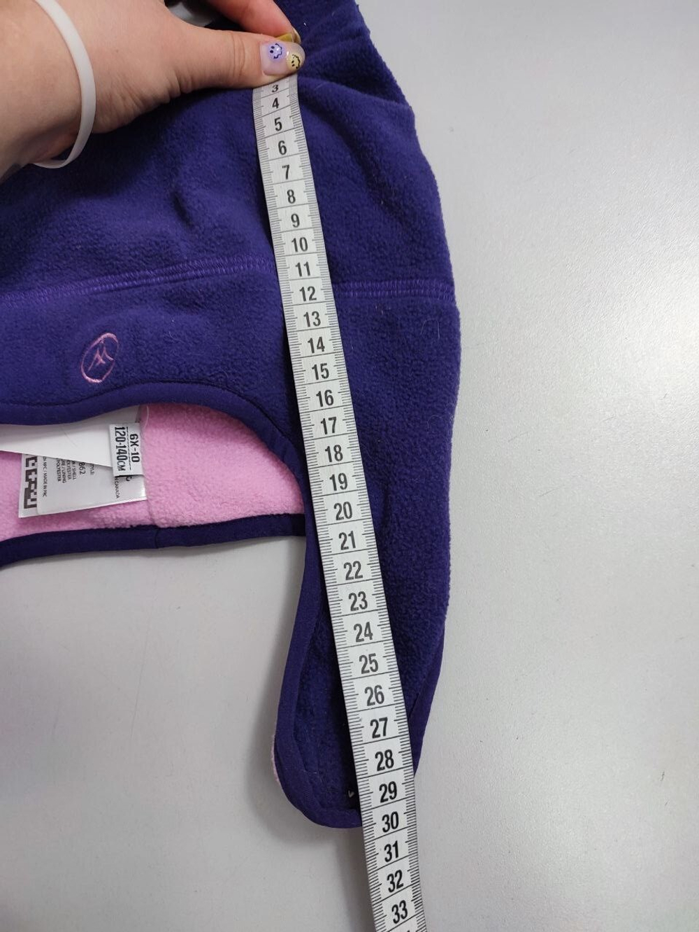 Шапка флисовая на 6/10 лет