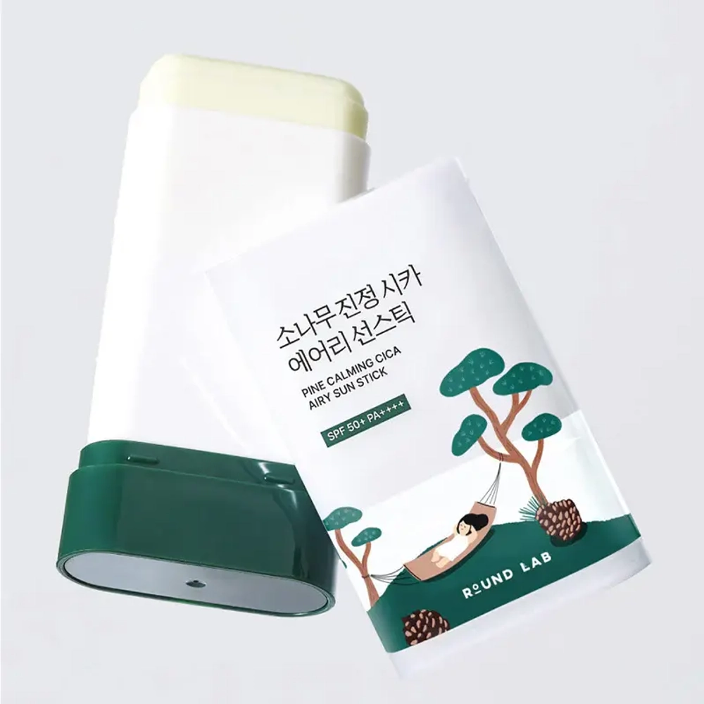 Round Lab Pine Calming Cica Airy Sun Stick 19g