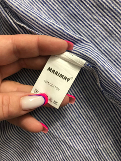 Блузка Marimay в полоску, маркировка М, визуально 46 размер