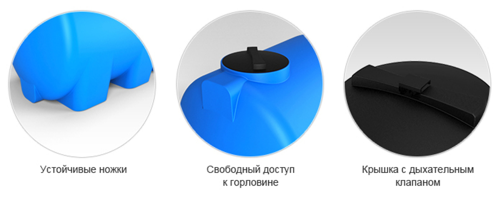 Емкость пищевая в обрешетке ЭкоПром H 2000 л. горизонтальная (213x133x144см;синий) - арт.555724