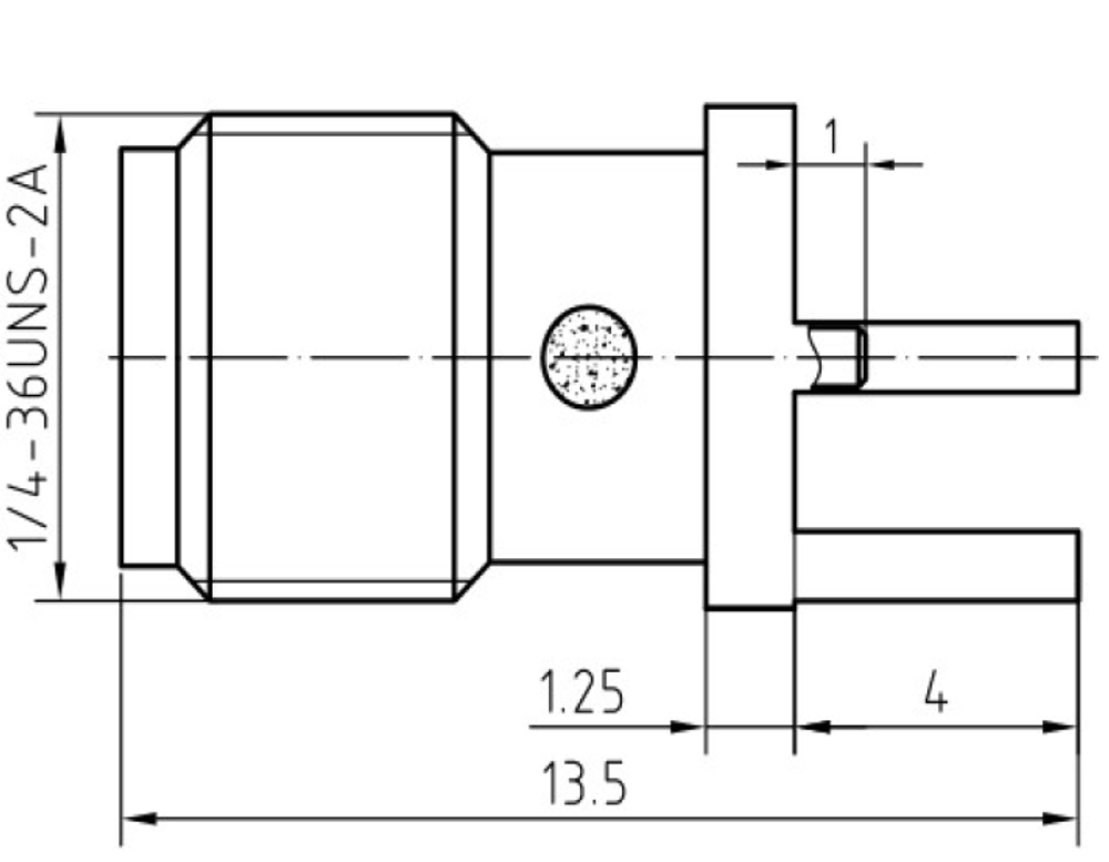 LT-SMA-F9A-2, Разъем для печатной платы, SMA, 18 ГГц