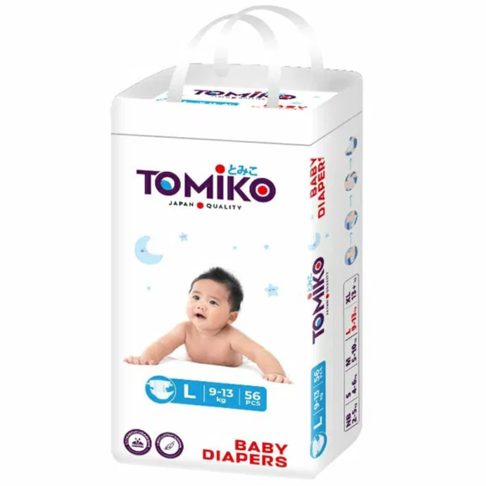 Подгузники TOMIKO Premium Soft 56 шт №4