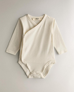 ZARA HOME НАБОР ДЕТСКИХ БОДИ С ПРИНТОМ, ЖЕЛТОВАТО-БЕЛЫЙ