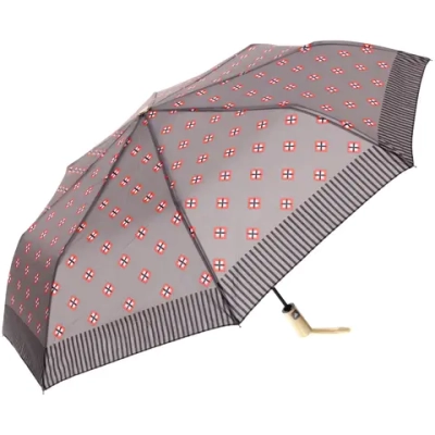 Зонт женский полуавтомат «Канада», микс 6 цветов, 8 спиц, d-100см, длина в слож. виде 30см