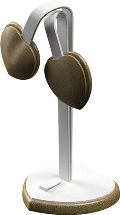 Подставка для гарнитура/ушки сердечки/4 отверстия/язычок/накладка/основание сердечко/Н-130 мм.