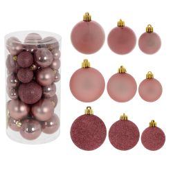 GAEM Набор из 40шт Украшение новогоднее "Шар", D3/4/5/ 6 см, L14,5 W14,5 H26 см