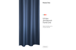 Штора для ванной Home One Waffle, 180х200, полиэстер, темно-синий