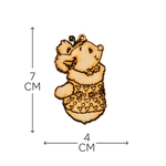 Подарочный набор игрушек на новогоднюю елку, деревянные