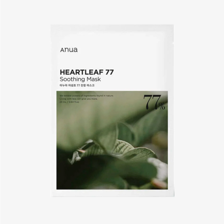ANUA Маска тканевая успокаивающая Heartleaf 77% Soothing mask