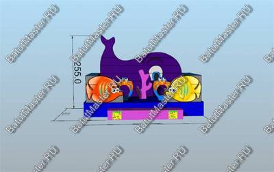 Коммерческий надувной батут "Морское царство 2"