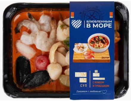 Суп Том Ям Краб и гребешок 370гр, Рыбные продукты