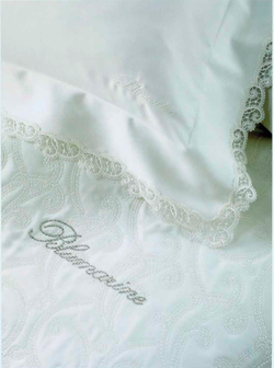 Постельное белье 2 спальное евро Blumarine Corredo Bianco белое