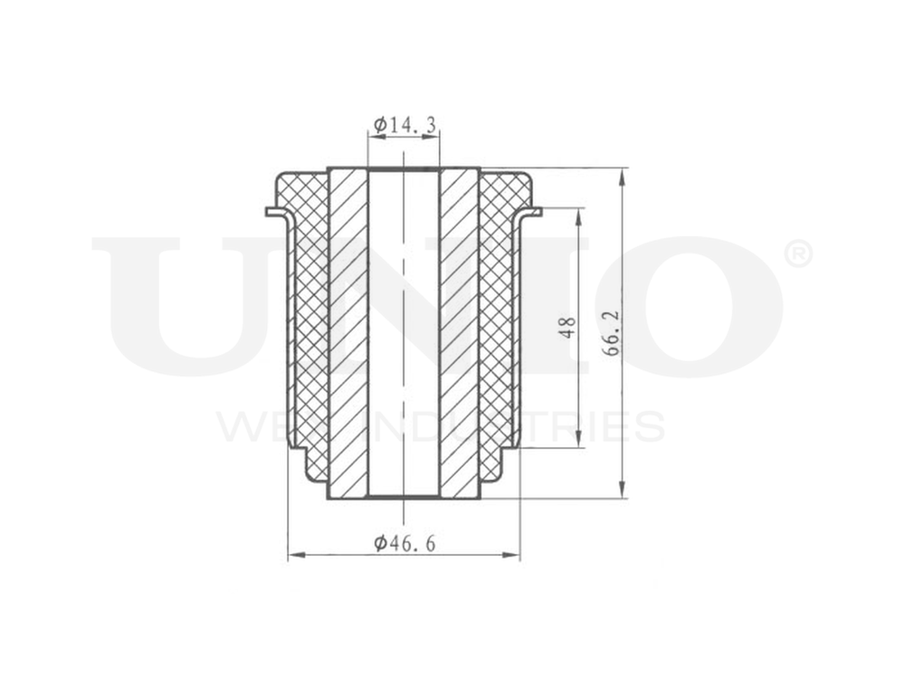 Сайлентблок внутренний переднего нижнего рычага UNIO RMP-20403