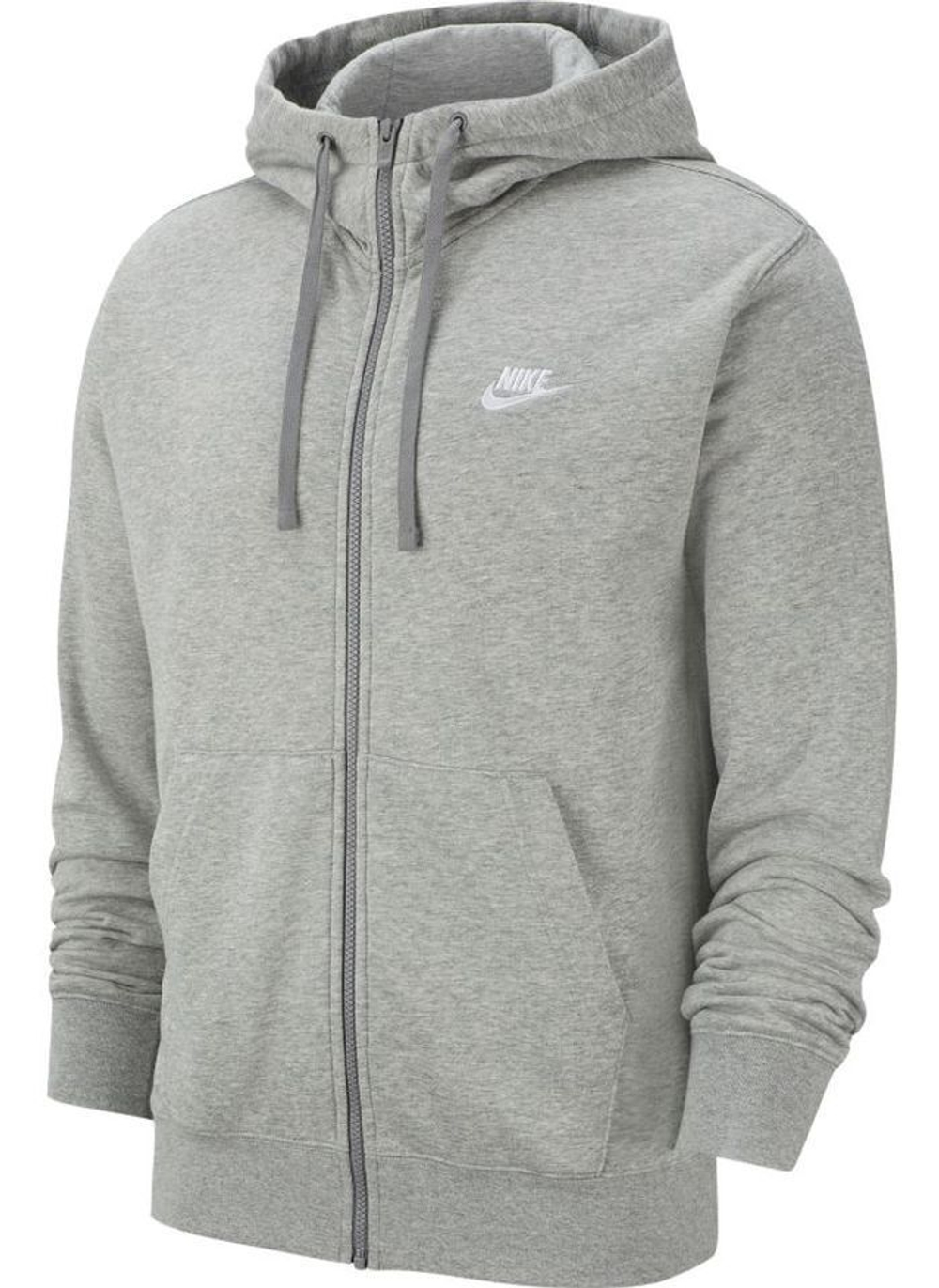 Dark grey nike zip up hoodie top
