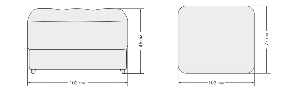 Босс пуф Велюр Роял тауп – комфортный пуф для отдыха и интерьера