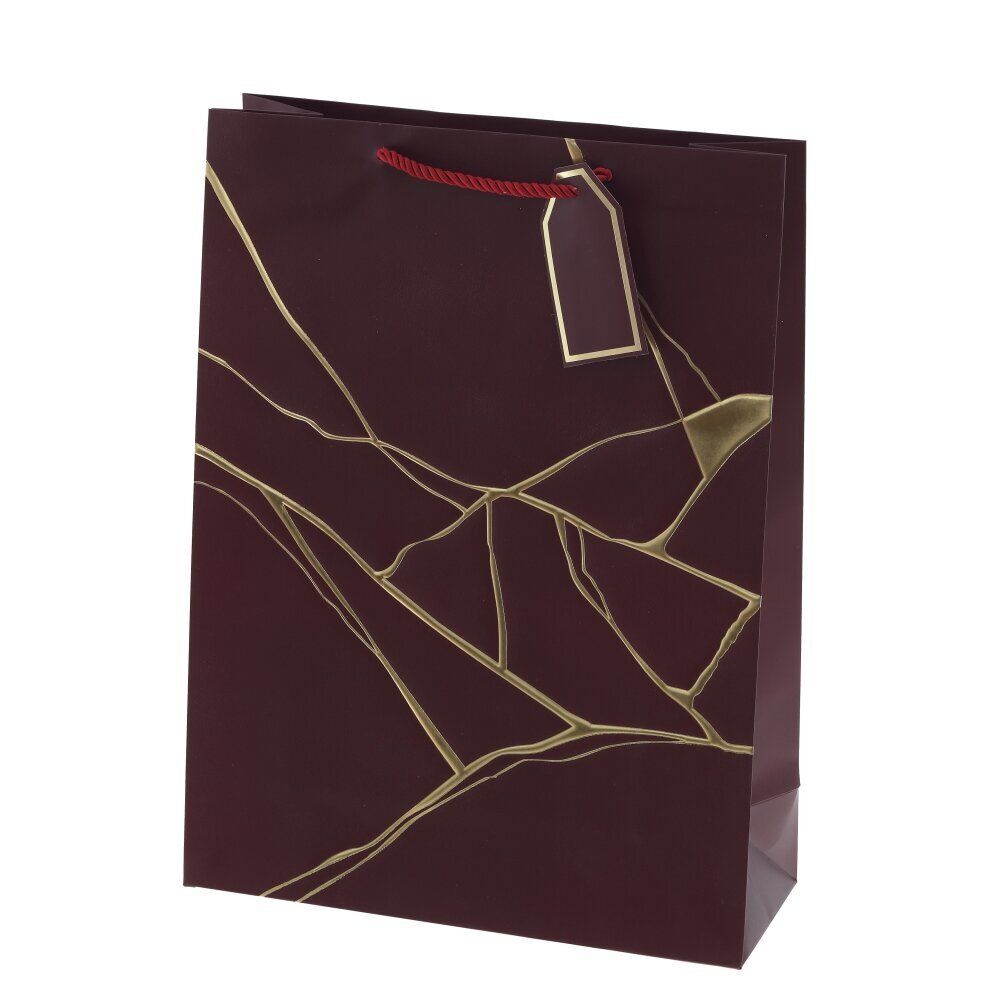 GAEM Пакет подарочный L (бумага 210г/м2, блок 12шт), L31 W12 H42 см, 4в.