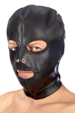 Маска-шлем с прорезями для глаз и рта (Цвет: черный)