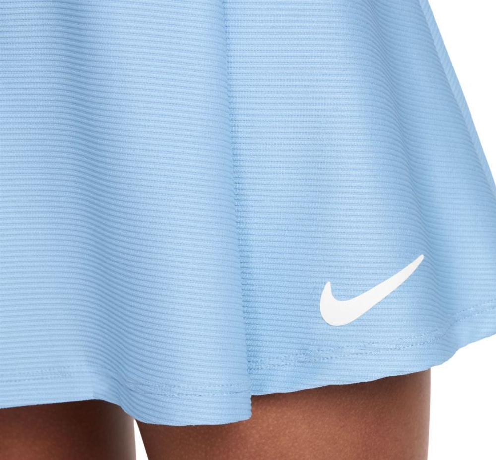 Юбка для девочки теннисная Nike Girls Court Dri-Fit Victory Flouncy - небесный