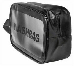 Косметичка водонепроницаемая Washbag сумка с ручкой органайзер косметичка для бассейна душа роддома, черная 26*10*15см