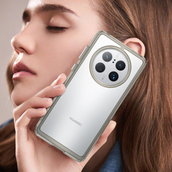 Защитный чехол с усиленными серыми рамками для Huawei Mate 50 Pro, мягкий отклик кнопок