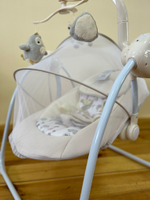 PITUSO электрокачели Marbella Beige/Бежевый Hippo пульт,MP3,моск.сеть,адаптер,71*66*77см