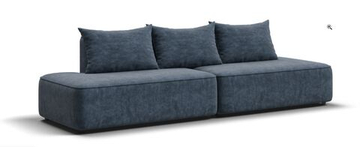 Диван Кинг Твин Велюр Роял синий