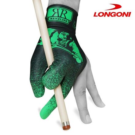 Перчатка Renzline Billiard Player Velcro черная/зеленая левая безразмерная