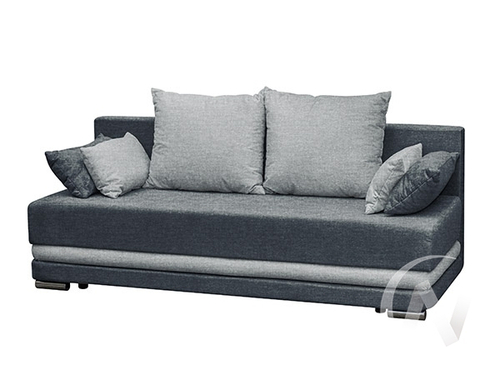 Диван прямой НЕО-40 (БД) Aqua 38 (темно-серый)/Aqua 33 (светло-серый)