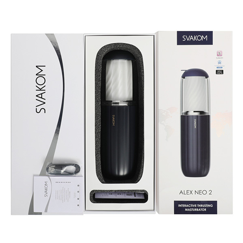 Интерактивный мастурбатор Svakom Alex Neo 2 Interactive Thrusting Sex Simulator Masturbator S63E