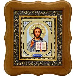 Спас Вседержитель. Печатная икона Иисуса Христа.