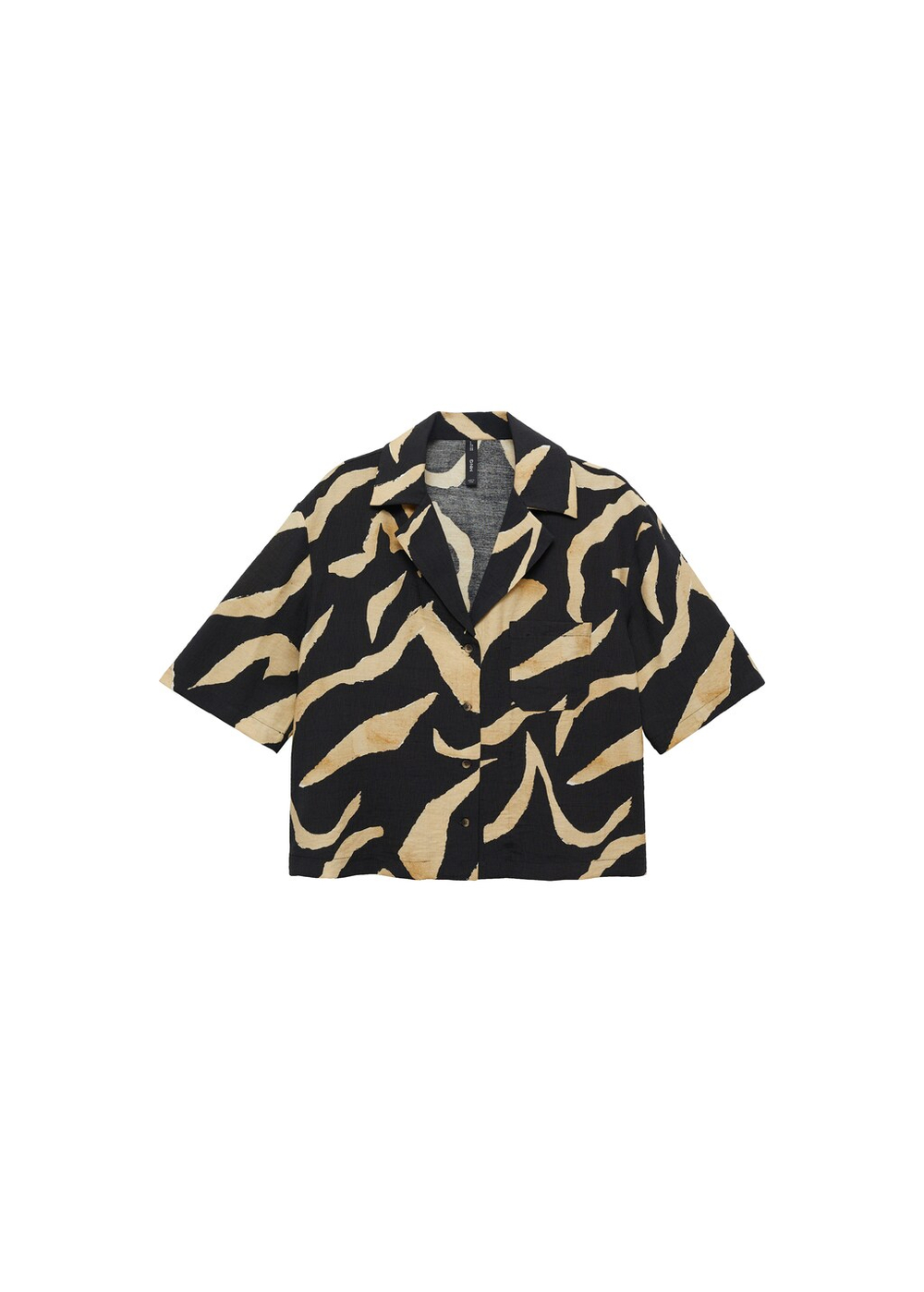 Рубашка с принтом и коротким рукавом