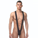 Черное мужское боди на широких лямках (Размер: S-M) (Цвет: черный)