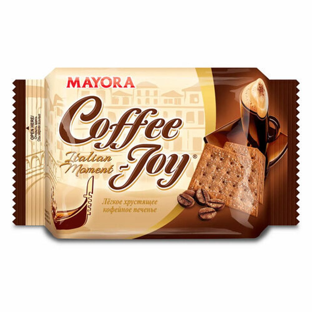 Печенье песочное "Coffee Joy" с кофейным вкусом 78 г, ИНДОНЕЗИЯ